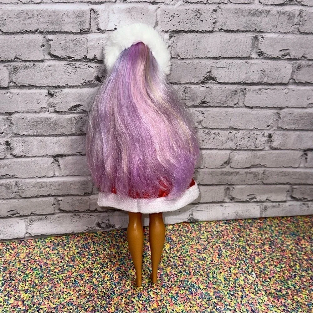 Barbie Fashionista Doll #136 GHW32 Curvy Long Purple Pink Blonde Hair Restyled